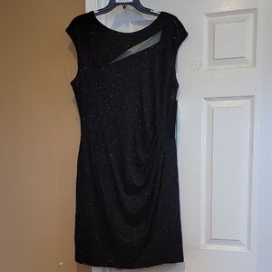 Scarlett Black Asymmetrical Sheath Dress Cocktail